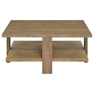 Dawn 2-piece Round Coffee and End Table Set Mango Brown
