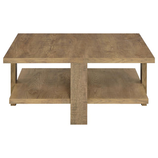 Dawn 2-piece Round Coffee and End Table Set Mango Brown