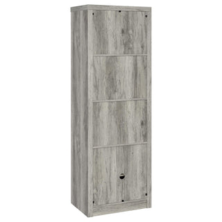 Burke 3-shelf Engineered Wood Media Tower Grey Driftwood