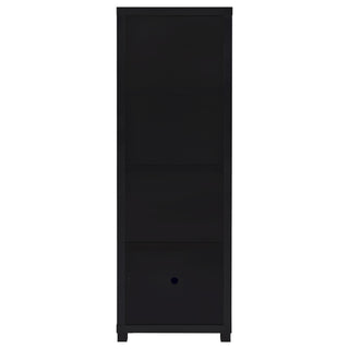 Jupiter 3-shelf Engineered Wood Media Tower Black