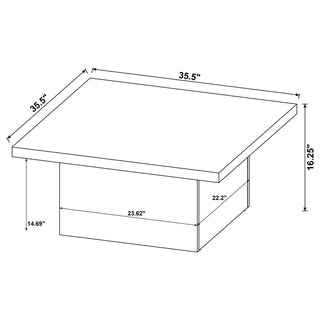 Devar 3-piece Square Coffee and End Table Set Mango