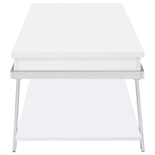 Marcia 3-piece Coffee and End Table Set White High Gloss