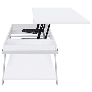 Marcia 3-piece Coffee and End Table Set White High Gloss