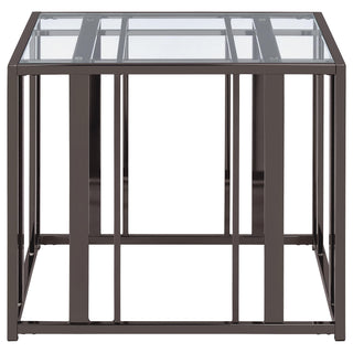 Adri 2-piece Coffee and End Table Set Black Nickel