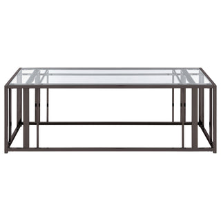 Adri 2-piece Coffee and End Table Set Black Nickel