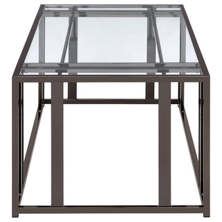 Adri 2-piece Coffee and End Table Set Black Nickel