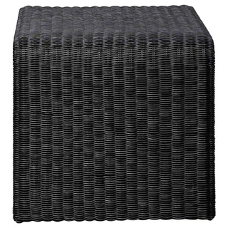 Cahya 3-piece Rattan Coffee and End Table Set Black