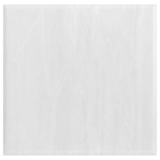 Kerwin Square Stone Top End Table White and Chrome