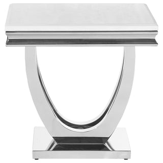Kerwin 2-piece Rectangular Coffee and End Table Set Chrome
