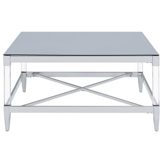 Lindley 3-piece Square Coffee and End Table Set Chrome