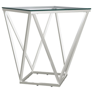 Brittania 3-piece Square Coffee and End Table Set Nickel