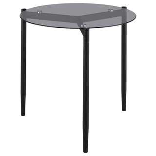 Rosalie 2-piece Round Coffee and End Table Set Grey
