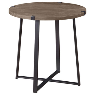 Marcus 2-piece Round Coffee and End Table Set Light Brown