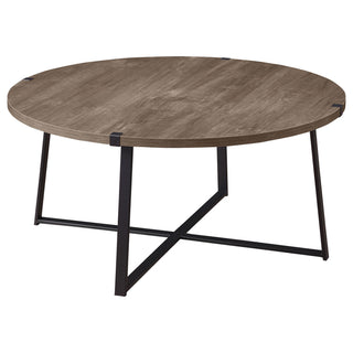 Marcus 3-piece Round Coffee and End Table Set Light Brown