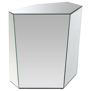 Capella 2-piece Mirrored Coffee and End Table Set Silver
