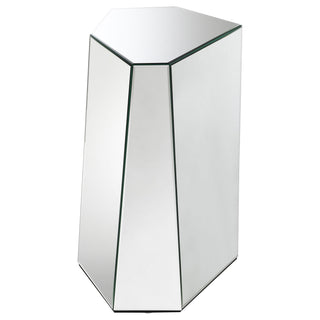 Capella 2-piece Mirrored Coffee and End Table Set Silver