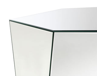 Capella 3-piece Mirrored Coffee and End Table Set Silver