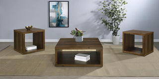 Frisco 3-piece Coffee and End Table Set Dark Pine