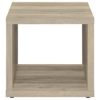Frisco 2-piece Coffee and End Table Set Distressed Pine