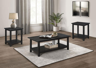 Payne 3-piece Coffee and End Table Set Distressed Java