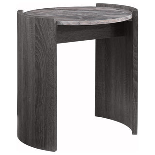 Gladstone 2-piece Coffee and End Table Set Distressed Grey