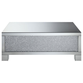 Gillian 2-piece Mirrored Coffee and End Table Set Silver