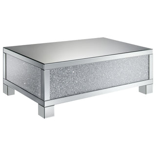 Gillian 3-piece Mirrored Coffee and End Table Set Silver