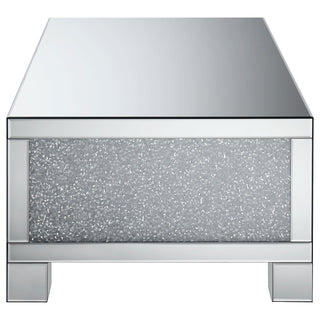 Gillian Rectangular Mirrored Acrylic Coffee Table Silver