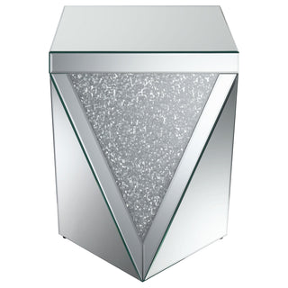 Amore 3-piece Mirrored Coffee and End Table Set Silver