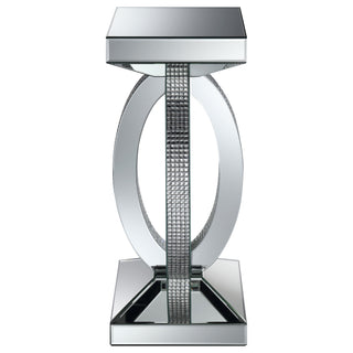 Amalia 2-piece Mirrored Coffee and End Table Set Silver