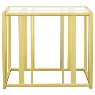 Adri 2-piece Coffee and End Table Set Matte Brass