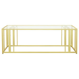 Adri 3-piece Coffee and End Table Set Matte Brass