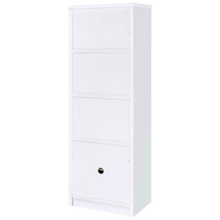 Laughlin 3-shelf Engineered Wood Media Tower White