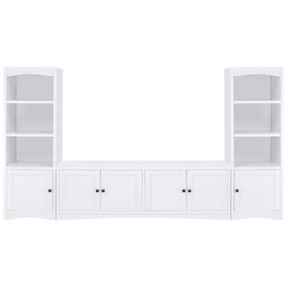 Laughlin 3-shelf Engineered Wood Media Tower White