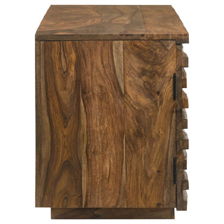 Julia 2-door Solid Sheesham Wood 58-inch TV Stand Natural