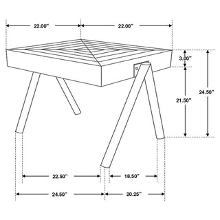 Avery 3-piece Solid Mango Coffee and End Table Set Natural