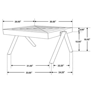 Avery 3-piece Solid Mango Coffee and End Table Set Natural