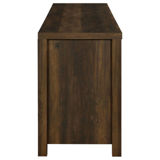 Madra 2-door Engineered Wood 79" TV Stand Dark Pine