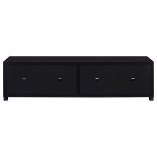 Jupiter 4-door Engineered Wood 79-inch TV Stand Black