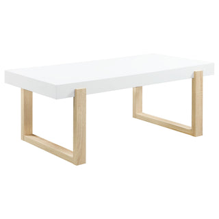 Pala 2-piece Coffee and End Table Set White High Gloss