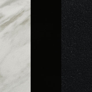 Tandi Round Faux Marble Side End Table White and Black