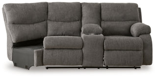 Museum Right-Arm Facing Reclining Loveseat with Console