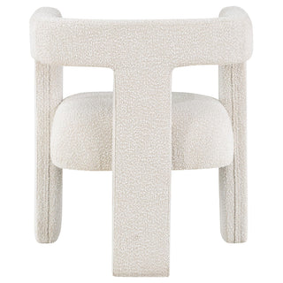 Petra Boucle Upholstered Accent Side Chair White