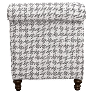 Glenn Upholstered English Arm Accent Chair Grey