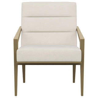 Kirra Upholstered Metal Arm Accent Chair Cream