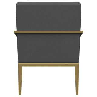 Kirra Upholstered Metal Arm Accent Chair Dark Grey