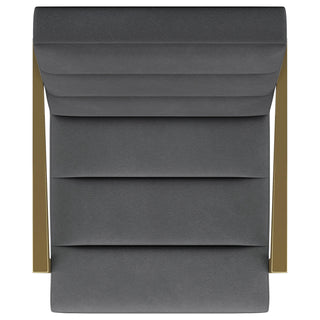 Kirra Upholstered Metal Arm Accent Chair Dark Grey