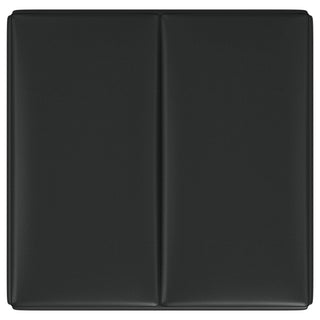 Paris Upholstered Storage Ottoman with Tray Black