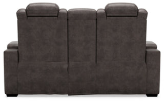 HyllMont Power Reclining Loveseat and Power Recliner