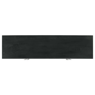 Borman 4-door Wood Accent Cabinet Walnut and Black